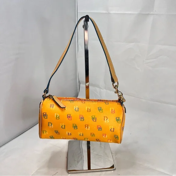 Dooney & Bourke Signature Orange Barrel Mini ShoulderBag- excellent condition! - Picture 4 of 13